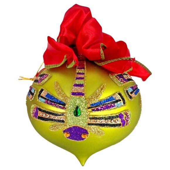 2010 St Jude Swarovski Elements Christmas Ornament Glass Dragonfly Heidi Daus - Picture 6 of 11